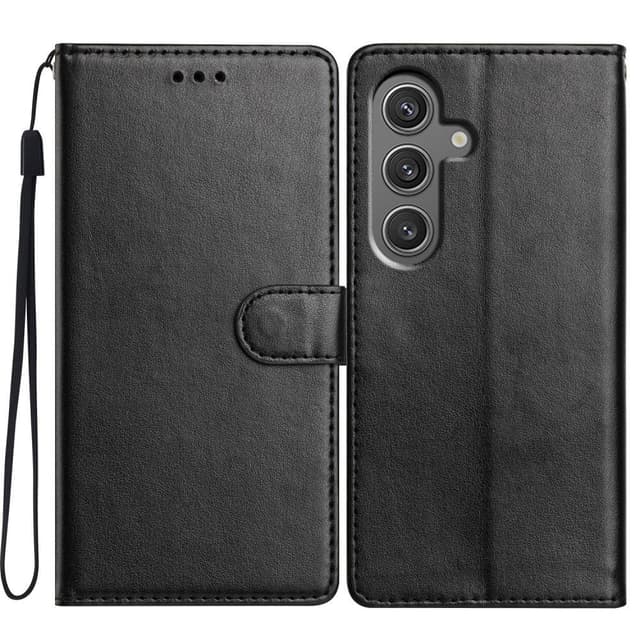 SKALO Samsung A26 5G PU-nahka Lompakkokotelo - Musta