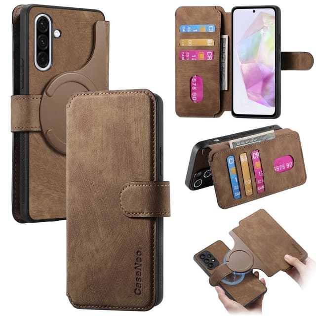 SKALO Samsung A36 5G CASENEO MW-03 Plånboksfodral - Brun