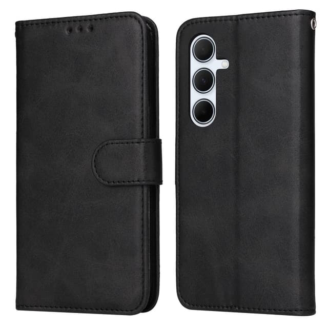 SKALO Samsung A56 5G PU-læder Flip Cover - Sort