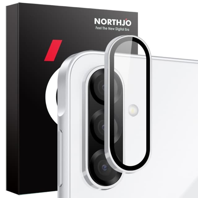 SKALO Samsung A26 5G NORTHJO Kamerabeskyttelse Metalring - Sølv