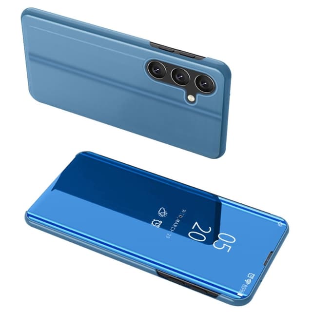 SKALO Samsung A56 5G Clear View Flip Cover - Blå