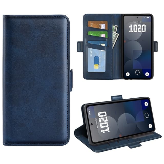 SKALO Nothing Phone (3a) Pro 5G Premium ID Flip Cover - Blå