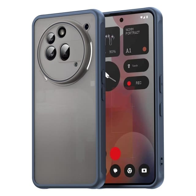 SKALO Nothing Phone (3a) Pro 5G Color Bumper Frosted Suojakuori - Sininen