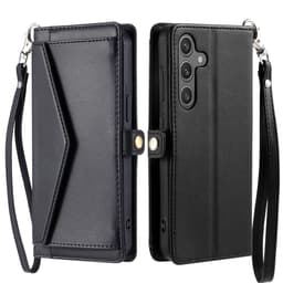 SKALO Samsung A26 5G PU-Læder Kuvert Flip Cover - Sort