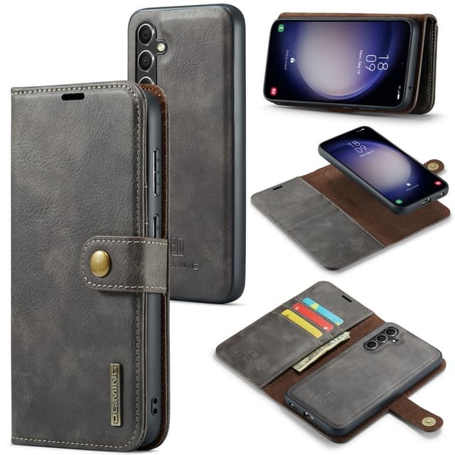DG MING Samsung A36 5G 2-i-1 Magnet Plånboksfodral - Grå
