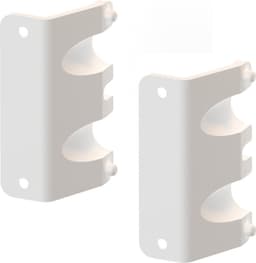 Epoq sokkokiinnike etulevylle (2 kpl, white)