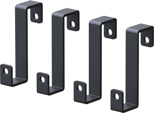 VARI utekjøkkenkroker (4 stk.) (sort)