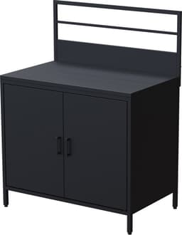 VARI utekjøkkenmodul 5 2-dørs skap (sort)