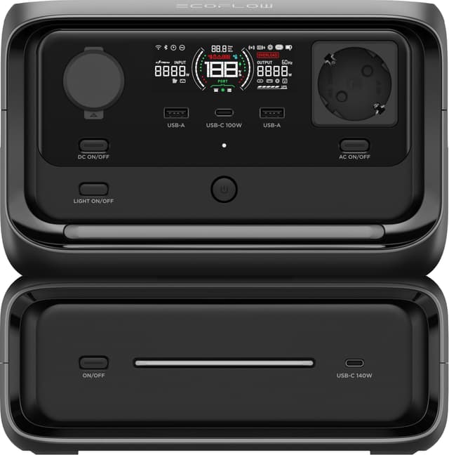 EcoFlow River 3 Max kraftstasjon EFRIVER3Max-EU-CBOX (sort)