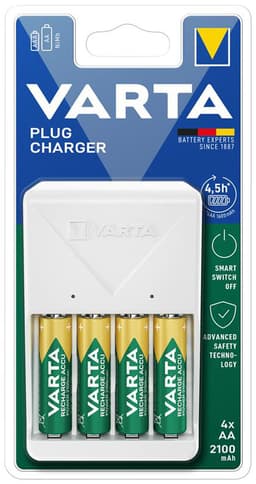 Varta batteriladdare 3742399 (vit)