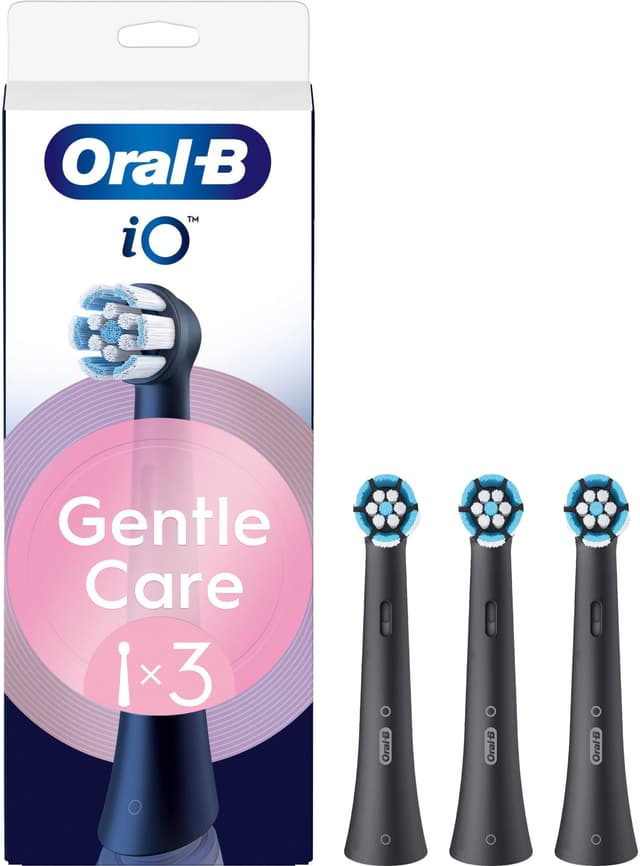 Oral-B iO Gentle Care tandborstrefill 3st 456968 (svart)
