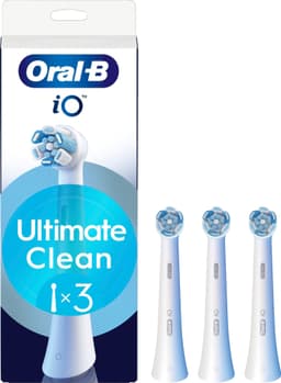 Oral-B iO Ultimate Clean tandborstrefill 373470 3st (vit)