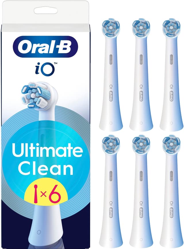 Oral-B iO Ultimate Clean tandborstrefill 195546 6st (vit)