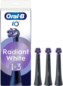 Oral-B iO Radiant White vaihtoharjat 457118 (3 kpl, musta)