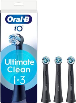 Oral-B iO Ultimate Clean tandborstrefill 456753 3st (svart)