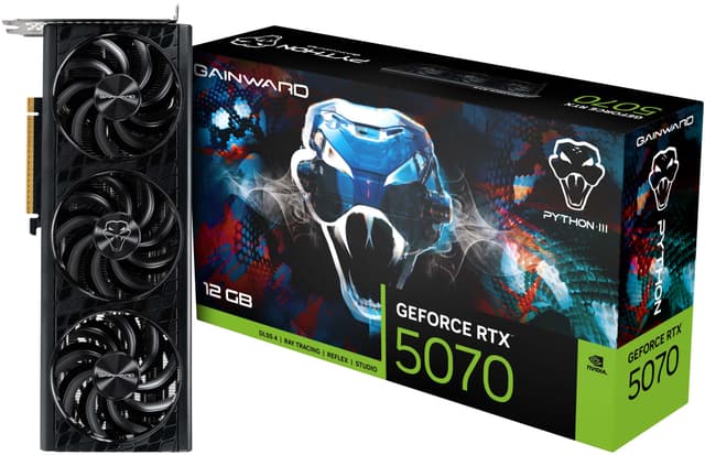 Gainward GeForce RTX 5070 Python III-grafikkort (12 GB GDDR7)