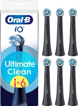 Oral-B iO Ultimate Clean tandborstrefill 195522 6st (svart)