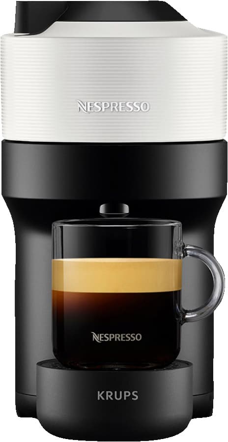 Nespresso Vertuo Pop kapselmaskin av Krups XN920110WP (hvit)