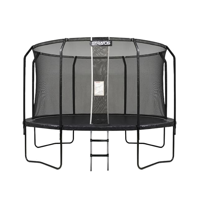 Stratos Trampoline 396cm Premium Svart Linje