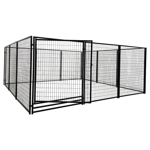 Trekker hundgård 4,5x4,5x1,83m, svart