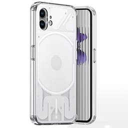 For Nothing -puhelin (1) 5G TPU+PC Anti-Drop -puhelinkotelo Iskunkestävä kristallinkirkas suojakansi