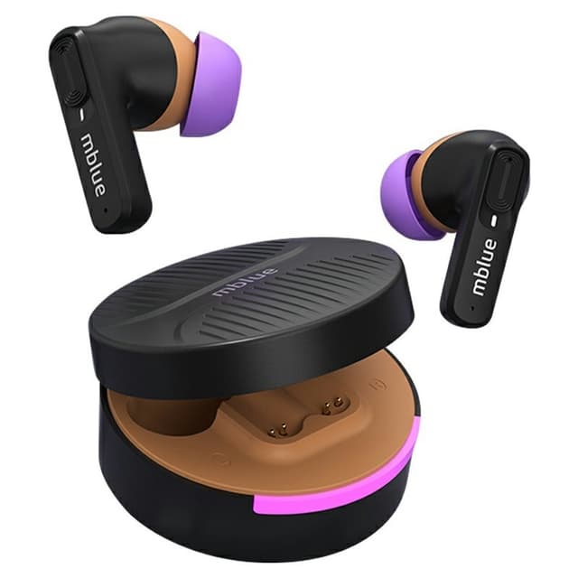 MBLUE AR03pro ANC støyreduksjon Bluetooth 5.3 ørepropper Low Latency Gaming Hodetelefoner - Svart