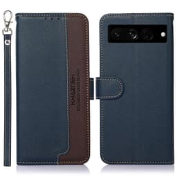 KHAZNEH puhelimen kansi Google Pixel 7 Pro - sininen/ruskea