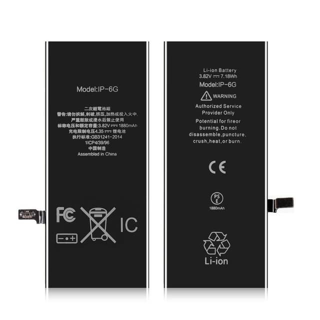 Apple iPhone 6 IPARTSEXPERT Batteri 1880mA FCC/CE/RoSH Certifierat