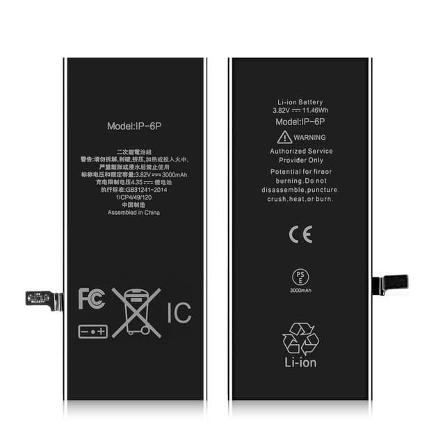 iPhone 6 Plus IPARTS EXPERT 3000mAh Batteri FCC/CE/RoSH