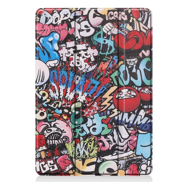 Apple iPad 10.2 Slim fit tri-fold fodral - Graffiti Pattern