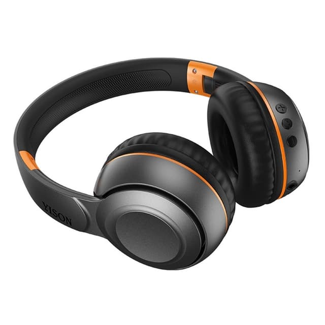 Bluetooth 5.0 trådløse hovedtelefoner Over-Ear foldbare sportshøretelefoner – Sort