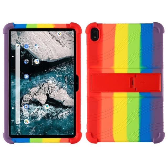 Nokia T20 mjukt silikon skyddande fodral med stöd Regnbåge Pride
