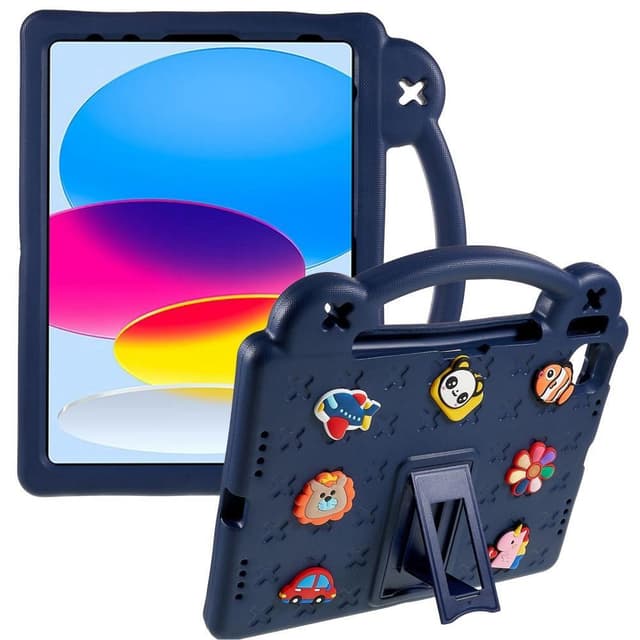 Apple iPad 10.9 2022 Gen 10 EVA Foam Stand Skal Fodral - MörkBlå