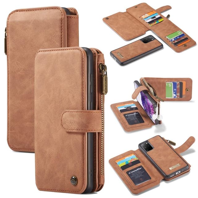 Samsung Galaxy S20 Plus CASEME 2-in-1 Irrotettava - Ruskea