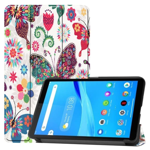 Tri - fold Fodral till Lenovo Tab M7 (1 Gen) - Butterflies