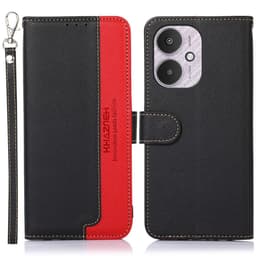 KHAZNEH Lompakkokotelo Xiaomi Redmi 13C:lle - Musta punainen