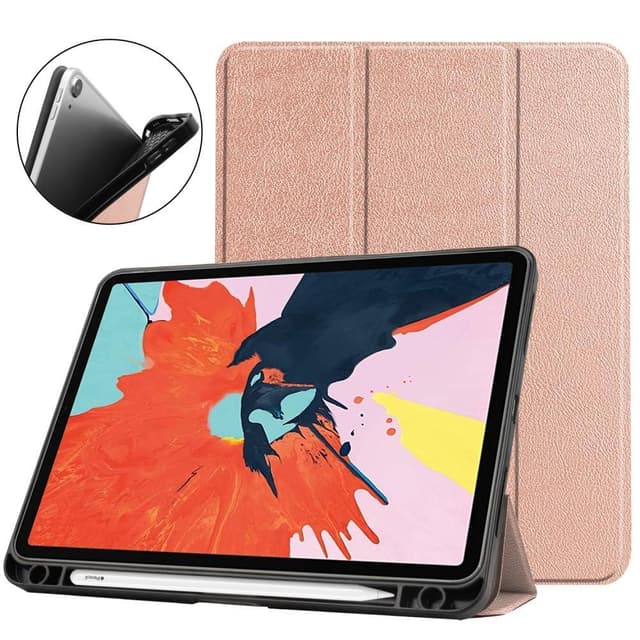 Apple iPad Air (2020) Kolmintaitettava tabletin suojakotelo - Ruusukulta