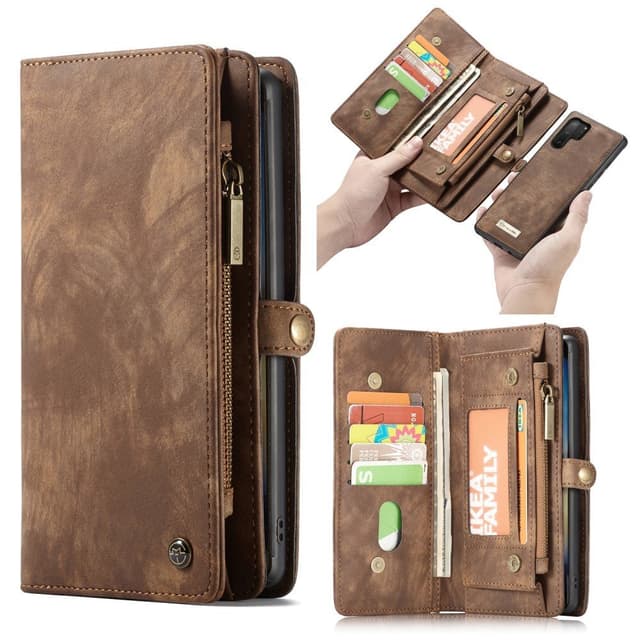 Samsung Galaxy Note 10 Plus CASEME Irrotettava 2-in-1 kotelo - Ruskea