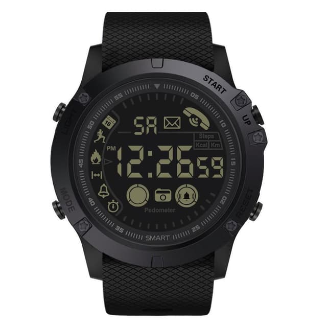 Smart Watch Aktivitetsmåler Vanntett for Apple/Android - Svart