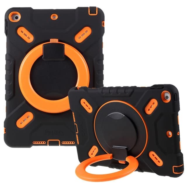 PEPKOO iPad 10.2 2021/2020/2019 Extreme Armor - Svart/Oransje
