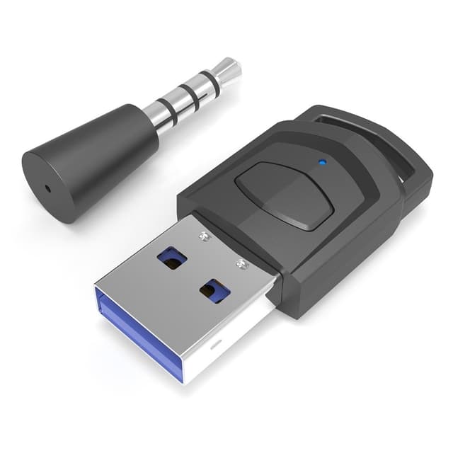 For Sony PS5 PS4 PC-hodetelefoner Bluetooth USB 3.5 mm lydsender trådløs mottaker