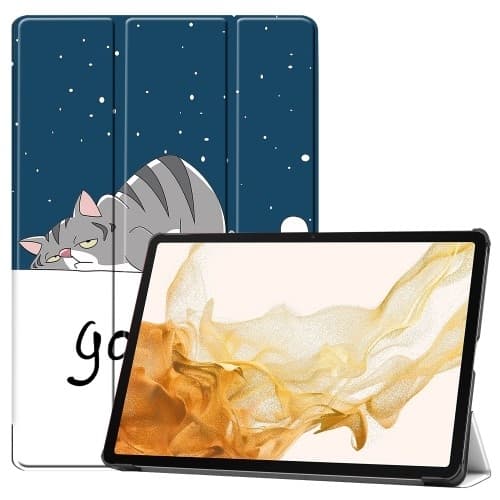Kolmen taittotelineen älykotelo Samsung Galaxy Tab S10+ (S10 Plus) -puhelimelle