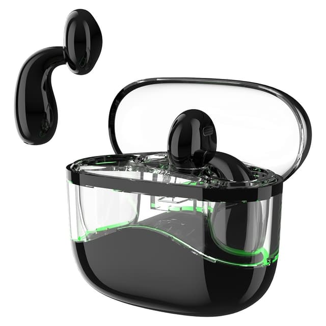 Trådløse Bluetooth-øretelefoner In-Ear Ultra-Long Standby Call Sportshodetelefoner - Svart