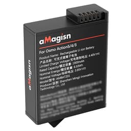 Batteri AMAGISN for DJI Osmo Action 4/3 1800mAh oppladbart kamerabatteri