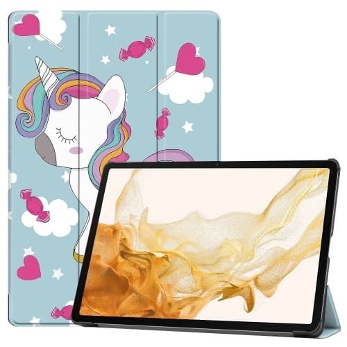 Kolmen taittotelineen älykotelo Samsung Galaxy Tab S10+ (S10 Plus) -puhelimelle