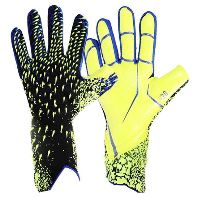 1 par Tykke Latex Palm Målmandshandsker Anti-Slip fodboldtræning - størrelse 10