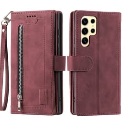 Til Samsung Galaxy S25 Ultra 5G Etui med Lynlåslomme og 9 Kortlommer