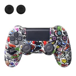 Deksel til Sony PlayStation 4 Pro Slim PS4 Anti-Slip Silikonhuddeksel - Graffiti