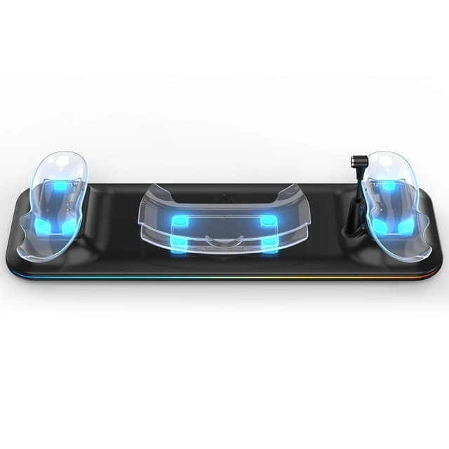 Ladestasjon for Meta Quest 3 VR-hodesett og kontrollere ladestasjon