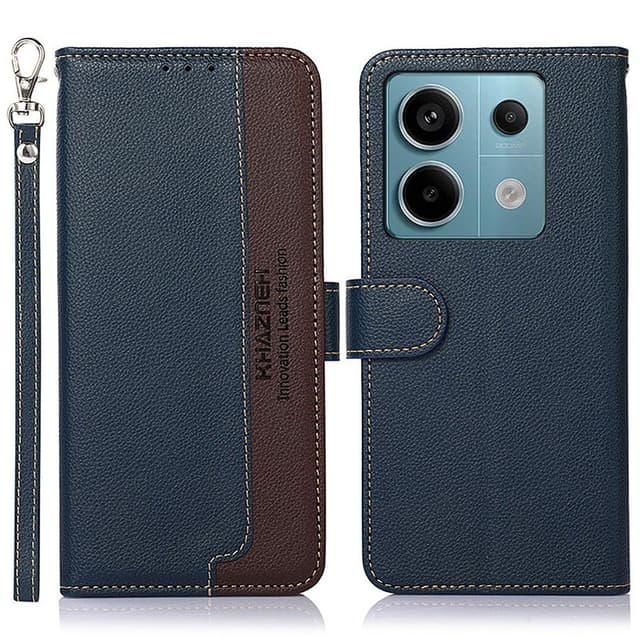 Til Xiaomi Redmi Note 13 Pro 5G Case Shell KHAZNEH Blå-brun